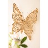 Natural Woven Butterfly Wall Decor – Iron Frame – 11" Tall by Kalalou - 4 of 4