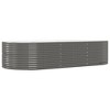 vidaXL Garden Raised Bed Gray 114.6"x55.1"x26.8" Powder-coated Steel - 2 of 4