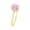 Ross-Simons 1.70 Carat Pink Kunzite Ring in 14kt Yellow Gold - 3 of 4