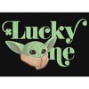 Girl's Star Wars: The Mandalorian St. Patrick's Day Grogu Lucky One T-Shirt - 2 of 4
