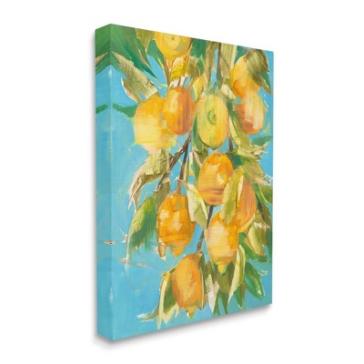 Stupell Industries Ripe Lemon Tree Distortion Yellow Blue Green
