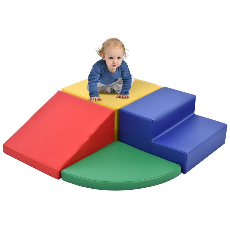 Softzone Climb and Crawl Activity Playset, Lightweight Safe Soft Foam Nugget Block for Toddlers-ModernLuxe, 1 of 13