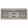 59" Driftwood Engineered Wood Classic TV Stand with 2 Drawers for Ample Storage and Durable Finish for Living Room and Bedroom - 4 of 4