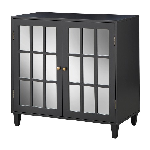 Target glass cheap door cabinet