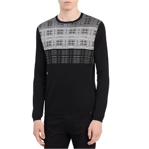 Calvin Klein Mens Grid Pullover Sweater - 1 of 1