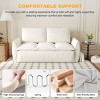 70.9" Velvet Pull Out Sofa Bed,Convertible 3-Seater Sleeper with 2-in-1 Pillow & Blanket for Living Room-Baofuwish - 3 of 4