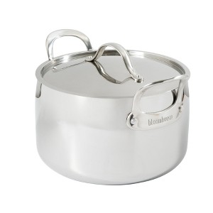 Bloomhouse 8 Quart Tri-Ply Stainless Steel Stock Pot with Lid – Dutch Oven, Oven Safe, Dishwasher Safe - 1 of 4