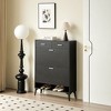 NicBex 31.49 Inch Freestanding Shoe Cabinet with 2 Flip Drawers and 2 Slide Drawers for Hallway,Living Room and Entryway - 2 of 4
