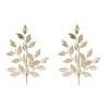 Leaf Spray – 29" Tall Gold Glitter Christmas Stem (Set of 2) by Melrose - 3 of 3