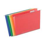 Staples Reinforced Hanging File Folders 5-Tab Letter Size Asst. Colors 25/BX 813110