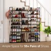 10-Tier Shoe Rack, Shoe Organizer, Shoe Racks for Closet, Metal Frame Shoe Shelf for Entryway, Tall Shoe Rack, Wide Shoe Racks, 1-Row/3-Row - 2 of 4