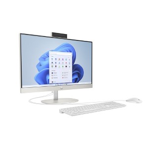 HP 24-cr00 23.8" FHD AIO Desktop AMD Athlon Silver 7120U 8GB 512GB W11H - Manufacturer Refurbished - 1 of 4
