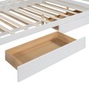 GDFStudio Noah Queen Size Upholstered Faux Leather and Wooden Platform Bed with Drawers and T-XL Trundle - 4 of 4