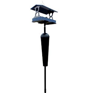 JCS Wildlife Large Fly Thru Bird Feeder- Mounting Pole Bundles Available - 1 of 4