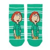 Family Guy Characters & Quote Women's 5-Pair Striped Ankle Socks - 3 of 4