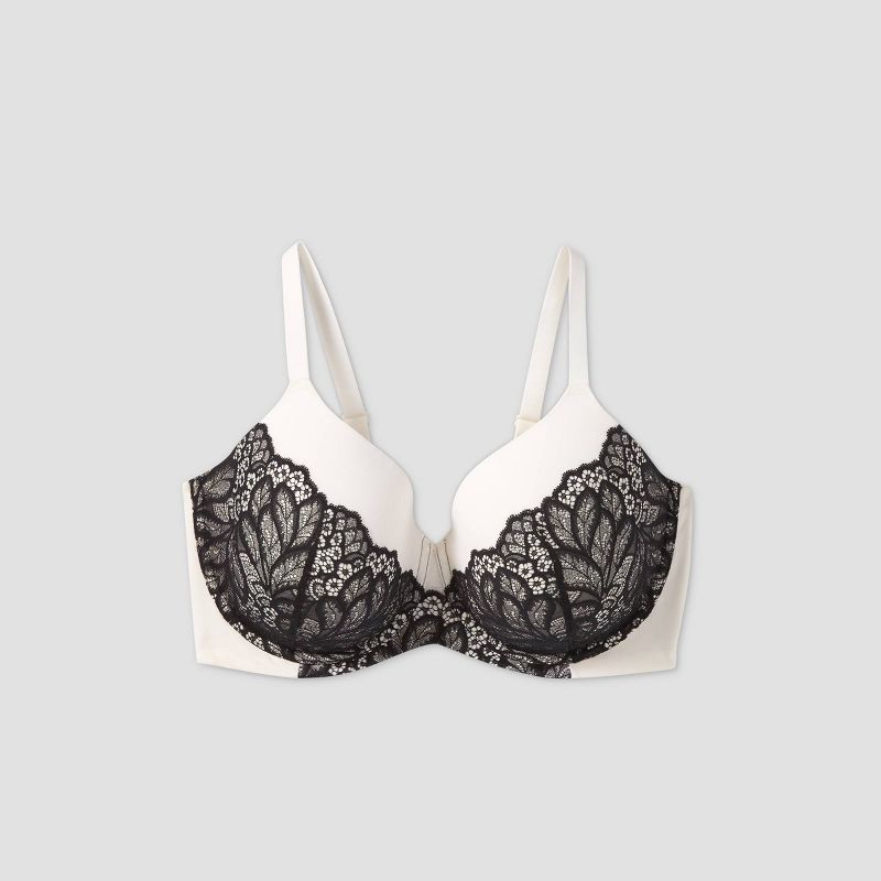 Women's Superstar Lightly Lined T-Shirt Bra with Lace - Auden™, 1 of 2