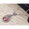 Anna-Kaci Women's Angel Wing Teardrop Crystal Pendant Necklace, Adjustable Chain, Perfect for Evening Wear and Special Occasions - Wings - 3 of 4