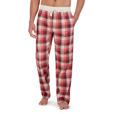 Hanes Premium Men's 2pk Woven Sleep Pajama Pants with Knit Waistband -  Black L