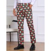 INSPIRE CHIC Men's Straight Leg Flat Front Retro Plaid Argyle Pattern Pants - 2 of 4