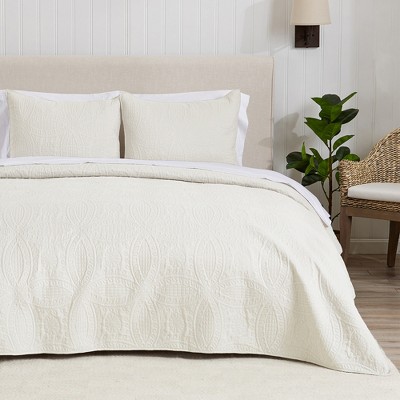 Great Bay Home Pinsonic Medallion Reversible Quilt Set With Shams