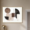 Art Remedy In Shapes and Earth Tones Modern Minimal Abstracts Framed - 2 of 4