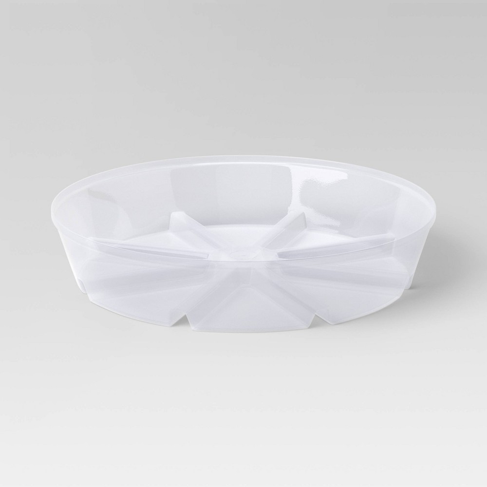 CASE OF 24/24)) Plastic Planter Saucer Clear 8" - Threshold™