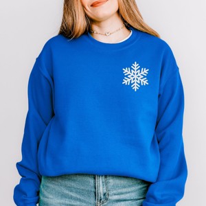 Embroidered Snowflake - Women's Graphic Sweatshirt - 1 of 4
