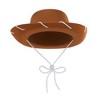 Blue Panda 2 Piece Western Cowboy Hat and Bandana for Kids, Boys, Girls, Cowgirl Hat for Birthday Party and Halloween Costume Accessories - 4 of 4