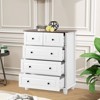 Hrinhom 5-Drawer Tall Dresser,29.1"W Vintage Wood Chest With Storage for Bedroom, Hallway & Closet - 2 of 4