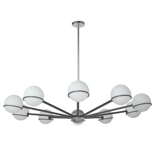 Dainolite Sofia - Light Chandelier in  Matte Black/Polished Chrome - 1 of 1