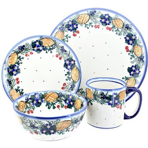 Blue Rose Polish Pottery WR Unikat Dinnerware (4 PC) - 1 of 1