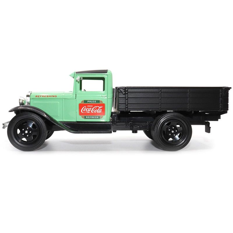 1931 Ford Model AA Truck Light Green and Black "Pause. Refresh. Drink Coca-Cola" 1/24 Diecast Model Car by Motor City Classics, 3 of 7
