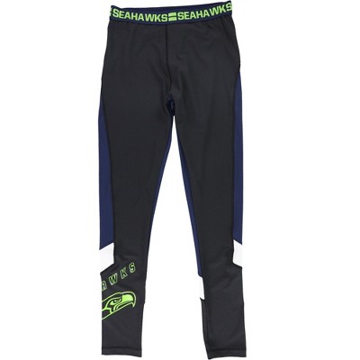 NFL Womens Seattle Seahawks Stretch Compression Athletic Pants