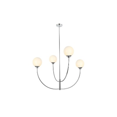 Elegant Lighting Nyomi 42 inch chandelier in Chrome