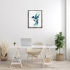 Stupell Industries Modern Blue Hummingbird Flying Floating Frame Canvas Art - 3 of 4