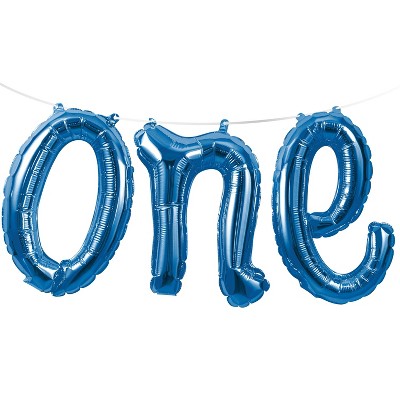 3ct 1st Birthday Boy "One" Balloon Banner
