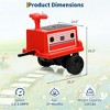 12V Ride on Train Trackless, 2 Seater Kids Ride on Toy Licensed by CHUGGINGTON with Removable Storage Chair, Light, Music - 3 of 4