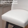 Pellebant 2pc air Barstools 29-Inch Island Chairs with Back Support, Counter Bar Height Stools - 3 of 4