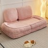 LAOTIES Human Dog Bed Lazy Sofa Couch,5-Position Adjustable Folding Sleeper For Adults And Pets - 2 of 4