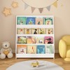 Vynxaria 4-Tier Kids Bookshelf, Toddler Book Display Shelves for Organized Bedrooms, Playrooms & Classrooms in White - 2 of 4