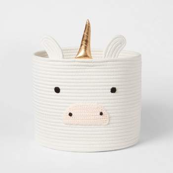 Unicorn Coiled Rope Kids' Storage Cream - Pillowfort™