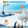 48/52" Adjustable Basketball Hoop, Height Adjustable Goal System with Shatterproof Backboard & Wheels, Portable Basketball Set for Driveway Backyard - 4 of 4