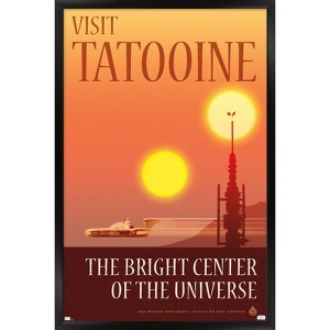 Trends International Star Wars: Tatooine - The Bright Center by Russell Walks Framed Wall Poster Prints - 1 of 4
