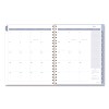 Mead Products Dewdrop Academic Weekly Monthly Planner 12-Month July 2025 to June 2026  Watercolor Floral Blue - 3 of 4