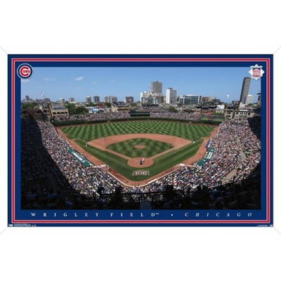 Trends International Mlb Chicago Cubs - Neon Helmet 23 Framed Wall Poster  Prints Mahogany Framed Version 14.725 X 22.375 : Target