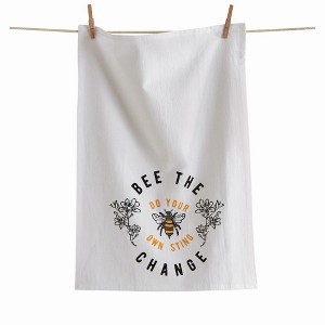 tagltd Bee The Change Floursack Dishtowel - 1 of 2