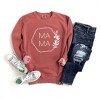 Simply Sage Market Women's  Garment Dyed Graphic Sweatshirt Mama Floral Hexagon - 3 of 4