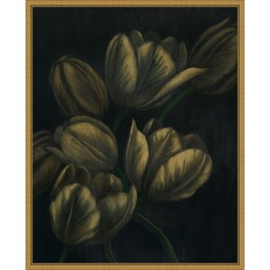 Amanti Art Gilded Tulips I by Grace Popp Framed Canvas Wall Art - 1 of 4