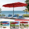 15ft Patio Umbrella with  Tilt Waterproof Sun Shade for Deck, Pool, Garden - 3 of 4