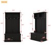 GustoWave 35.5''W x 64.4''H Hall Tree with Storage Shoe Bench, Multi-Functional Coat Racks with 4 Hooks for Living Room Hallway, Black - 2 of 4